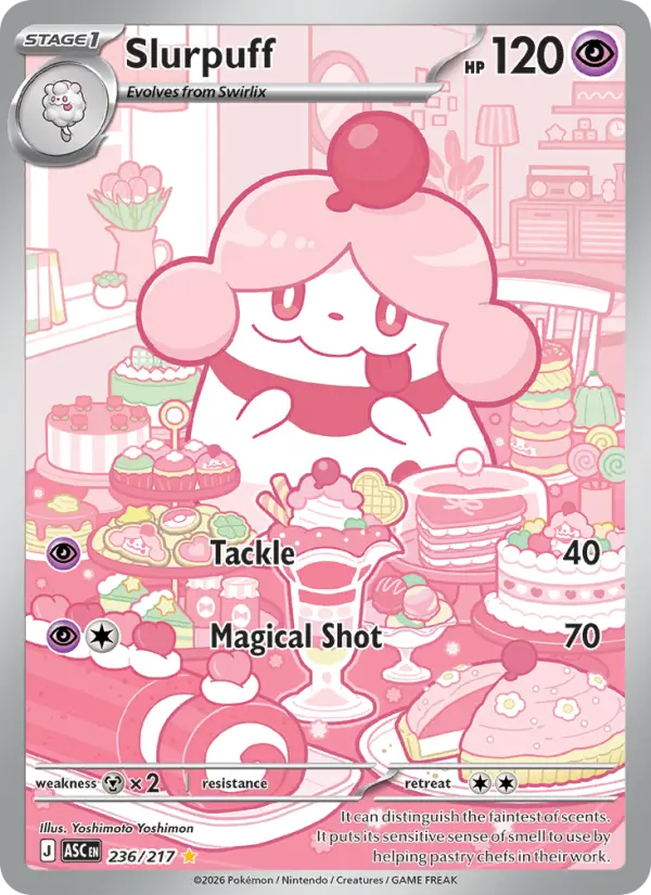 Slurpuff Pokemon card #236/217 from Ascended Heroes