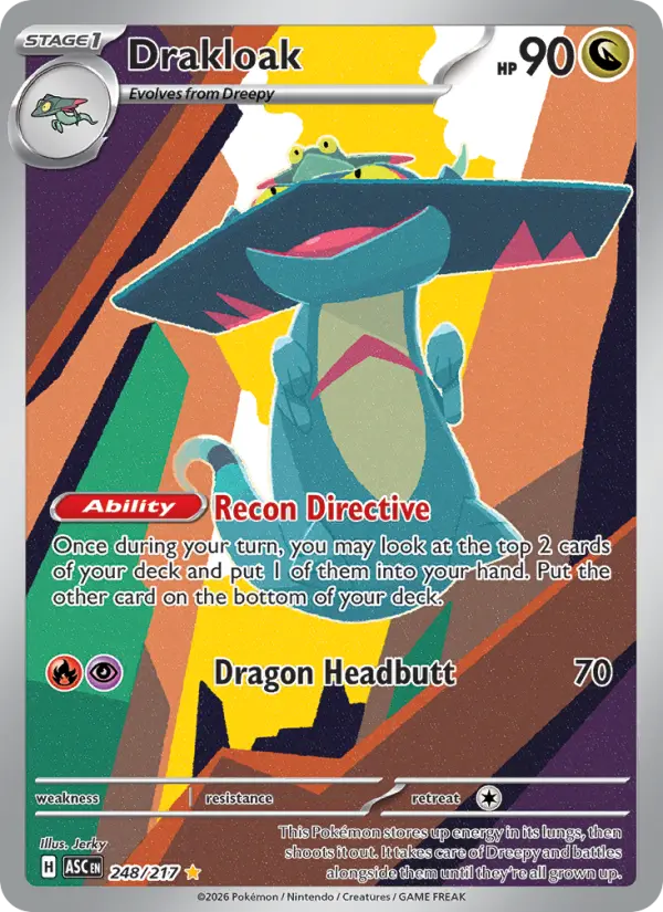 Drakloak Pokemon card #248/217 from Ascended Heroes