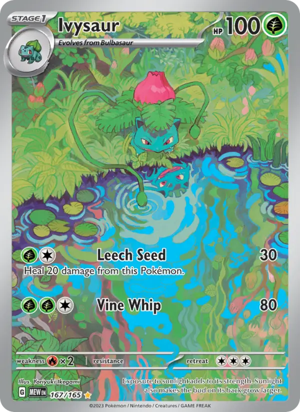 Ivysaur Pokemon card #167/165 from 151