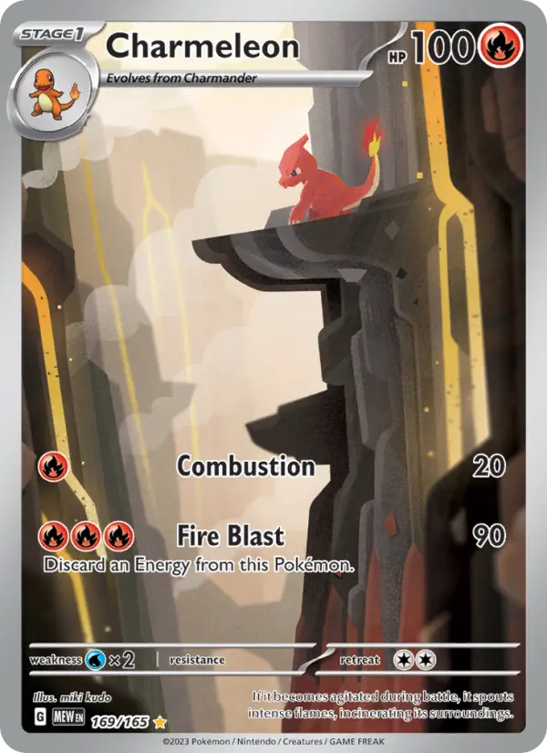 Charmeleon Pokemon card #169/165 from 151