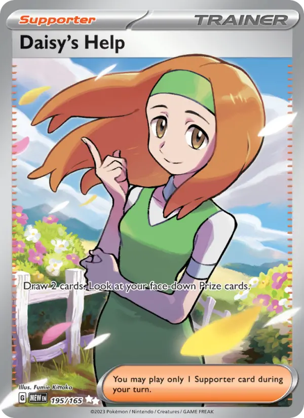 Daisy's Help Pokemon card #195/165 from 151