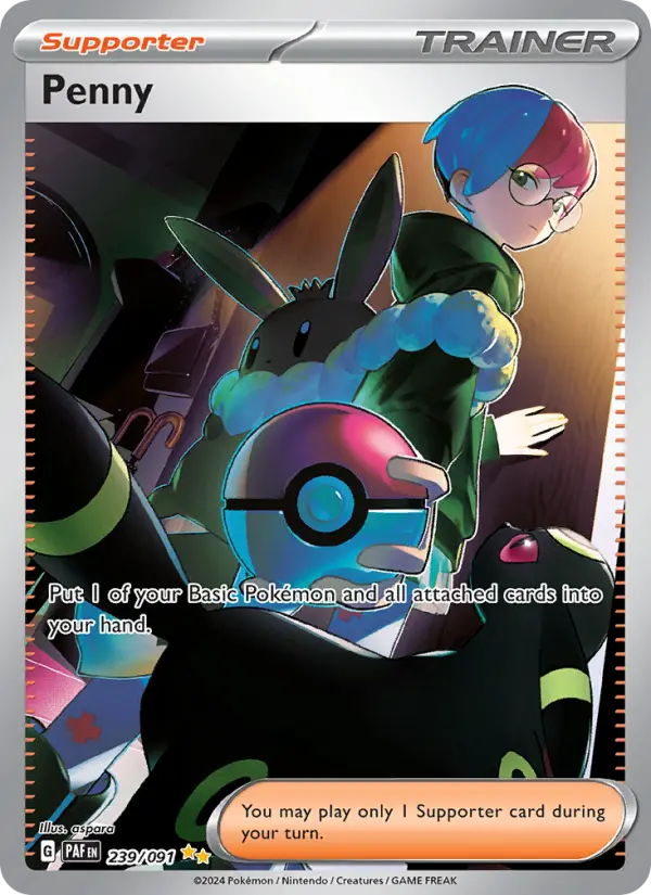 Penny Pokemon card #239/91 from Paldean Fates