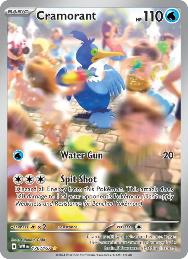 Cramorant Pokemon card #176/167 from Twilight Masquerade