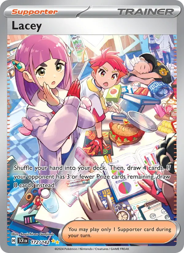 Lacey Pokemon card #172/142 from Stellar Crown