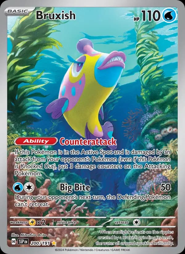 Bruxish Pokemon card #200/191 from Surging Sparks