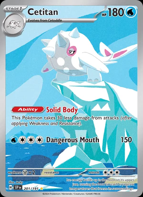 Cetitan Pokemon card #201/191 from Surging Sparks
