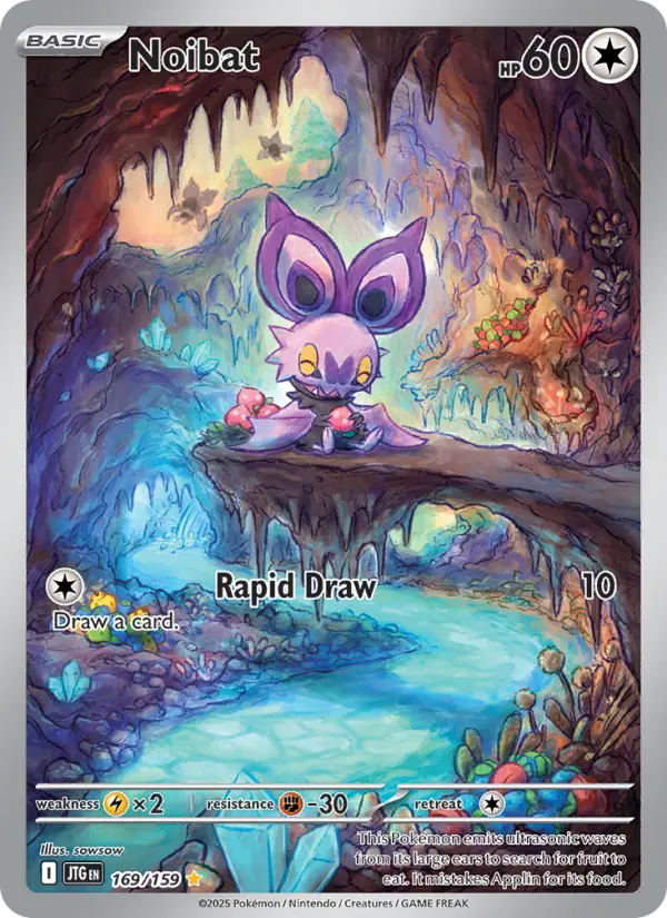 Noibat Pokemon card #169/159 from Journey Together