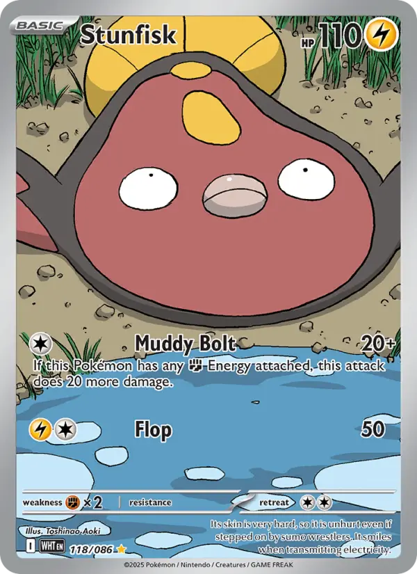 Stunfisk Pokemon card #118/86 from White Flare