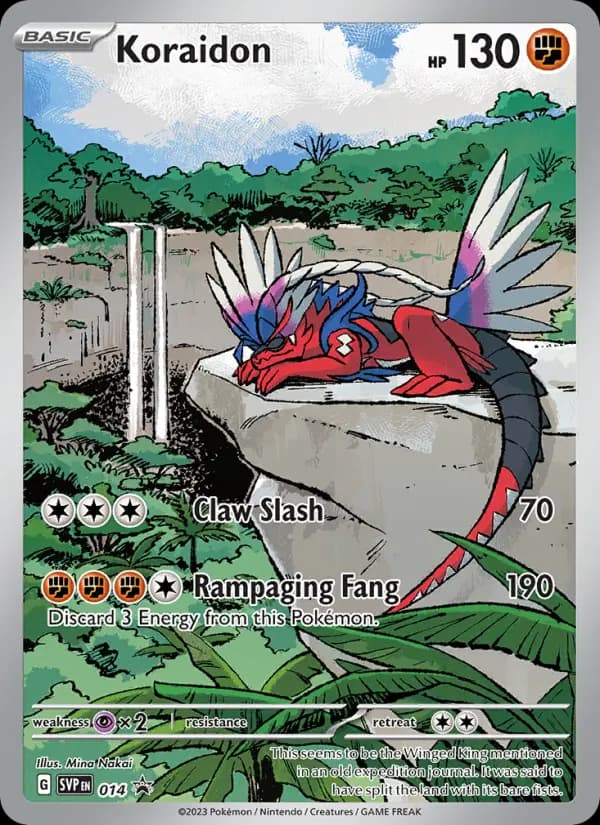 Koraidon Pokemon card #014 from SVP Black Star Promos