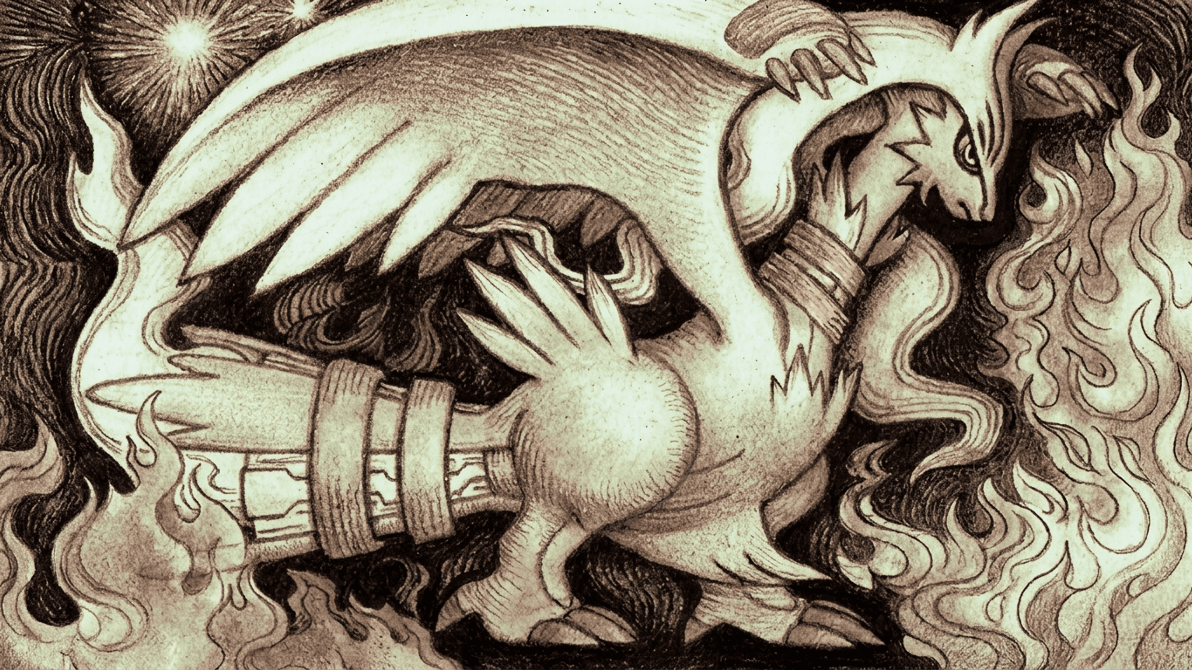 Reshiram wallpaper from Celebrations