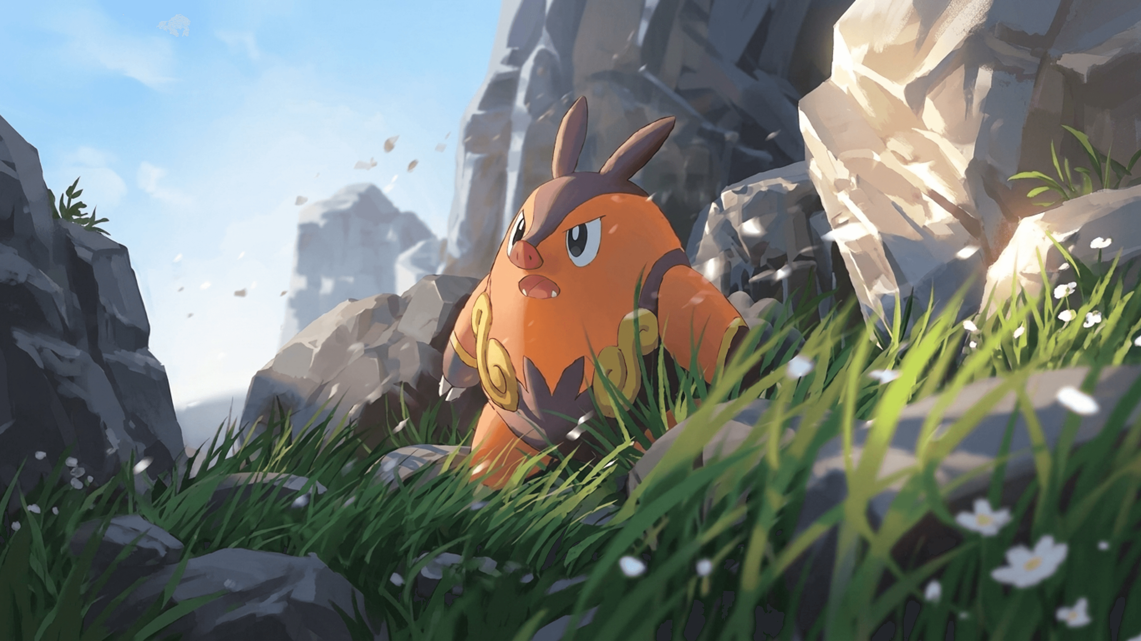 Pignite desktop wallpaper - Ascended Heroes Pokemon card art