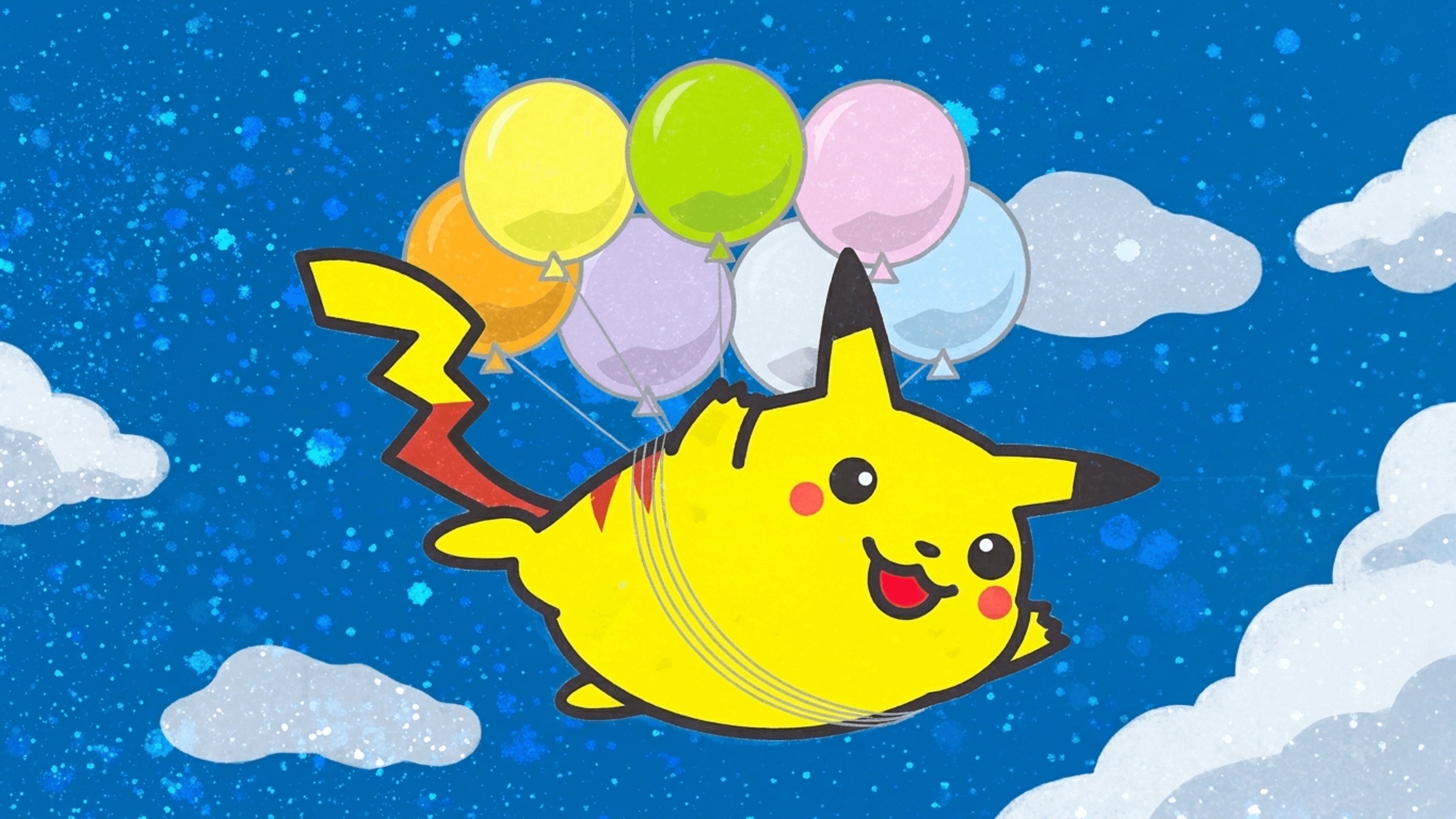 Flying Pikachu desktop wallpaper - Rising Rivals Pokemon card art