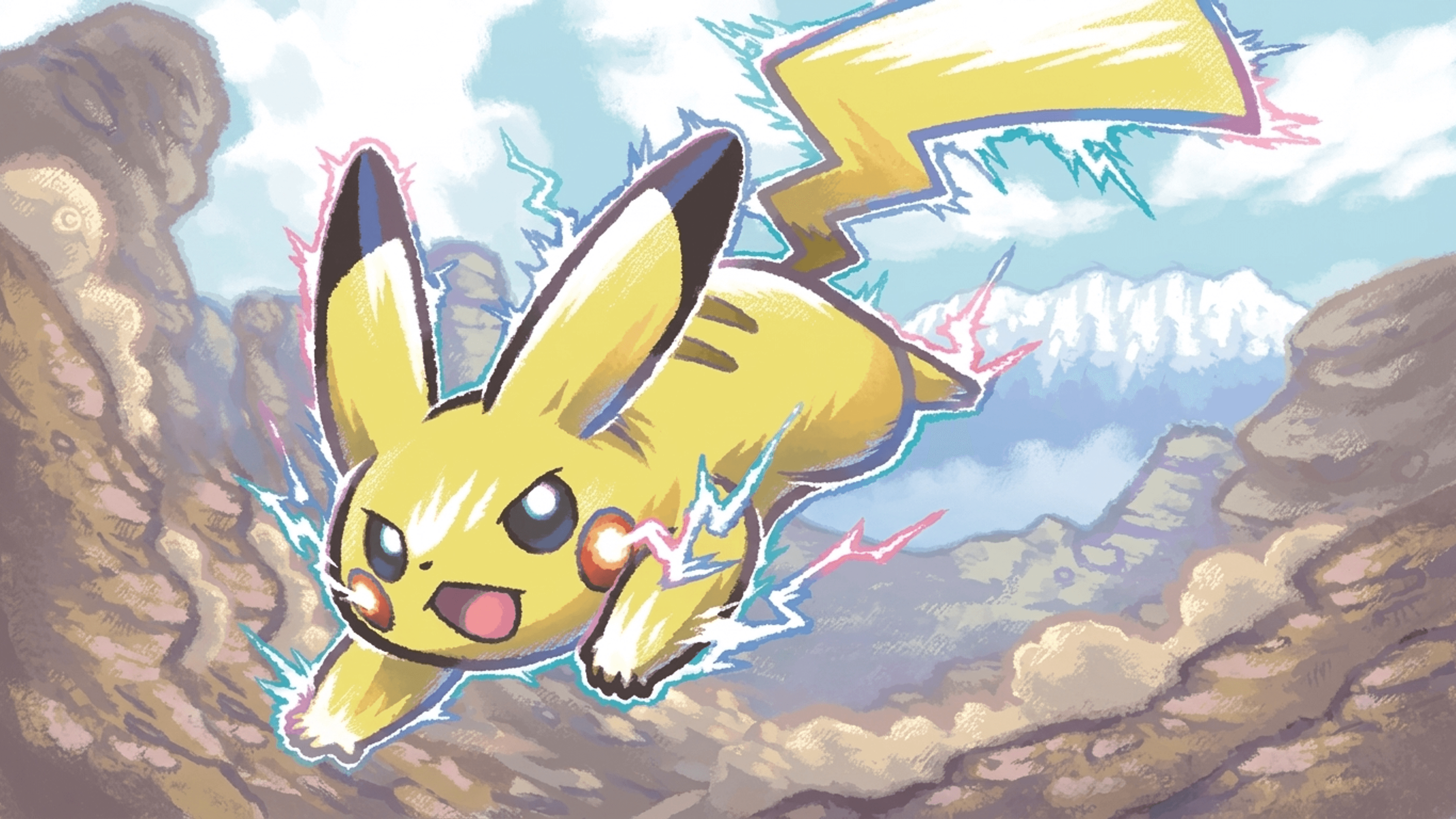 Pikachu desktop wallpaper - Burning Shadows Pokemon card art