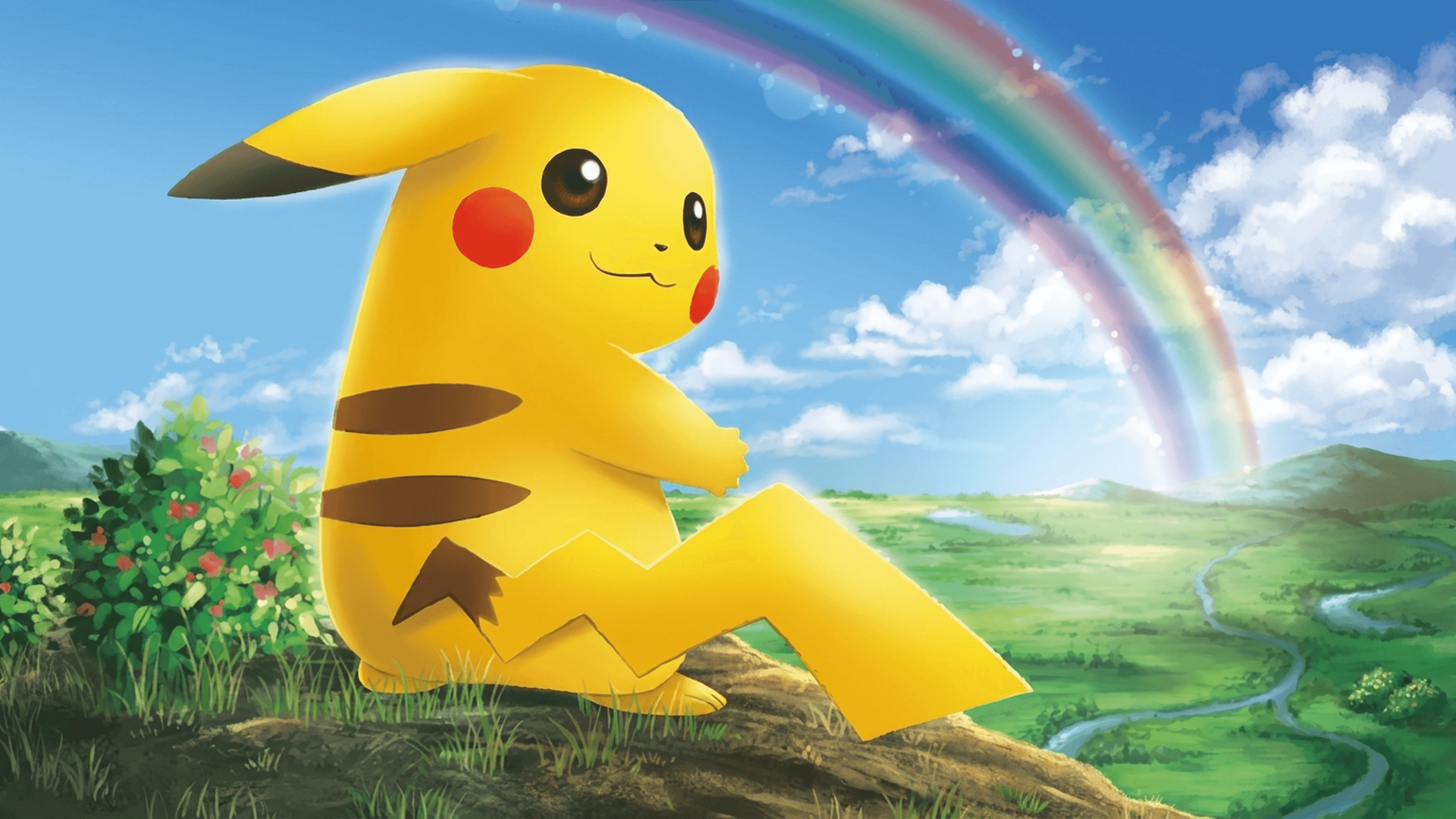 Pikachu desktop wallpaper - Shining Legends Pokemon card art