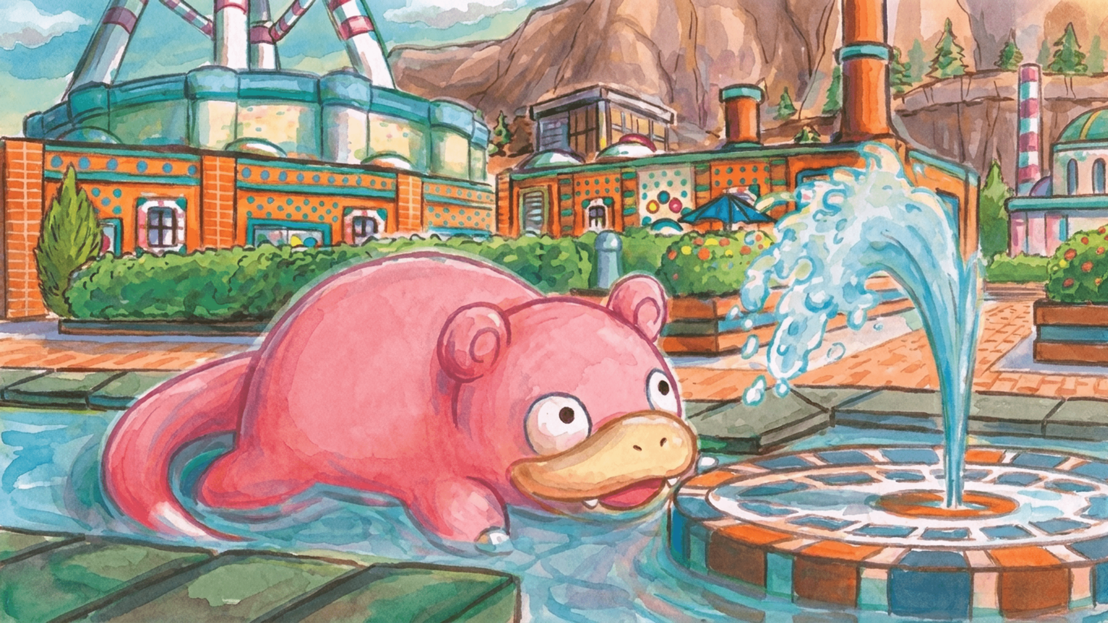 Slowpoke wallpaper from Paldea Evolved