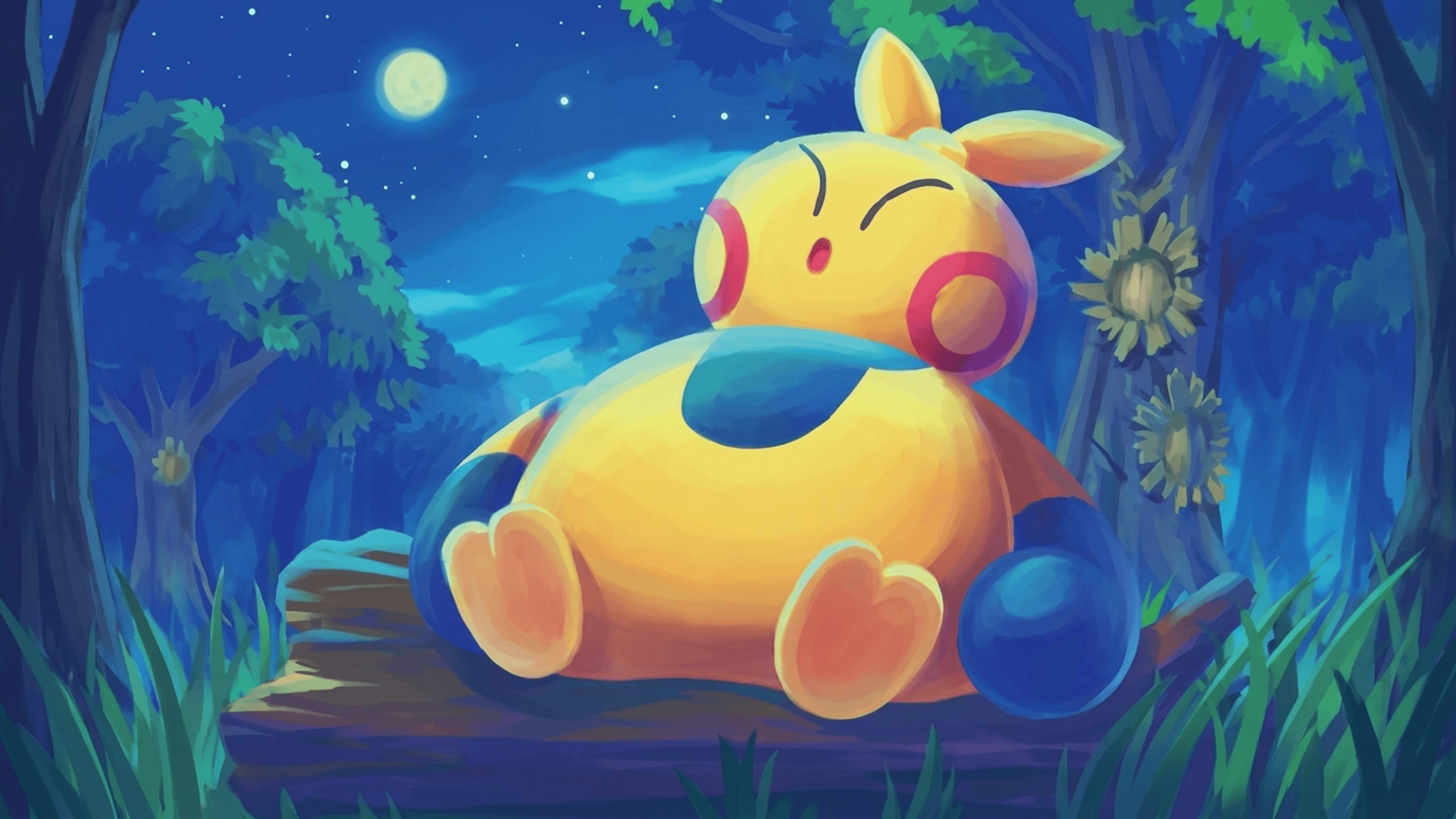 Makuhita desktop wallpaper - Paldea Evolved Pokemon card art