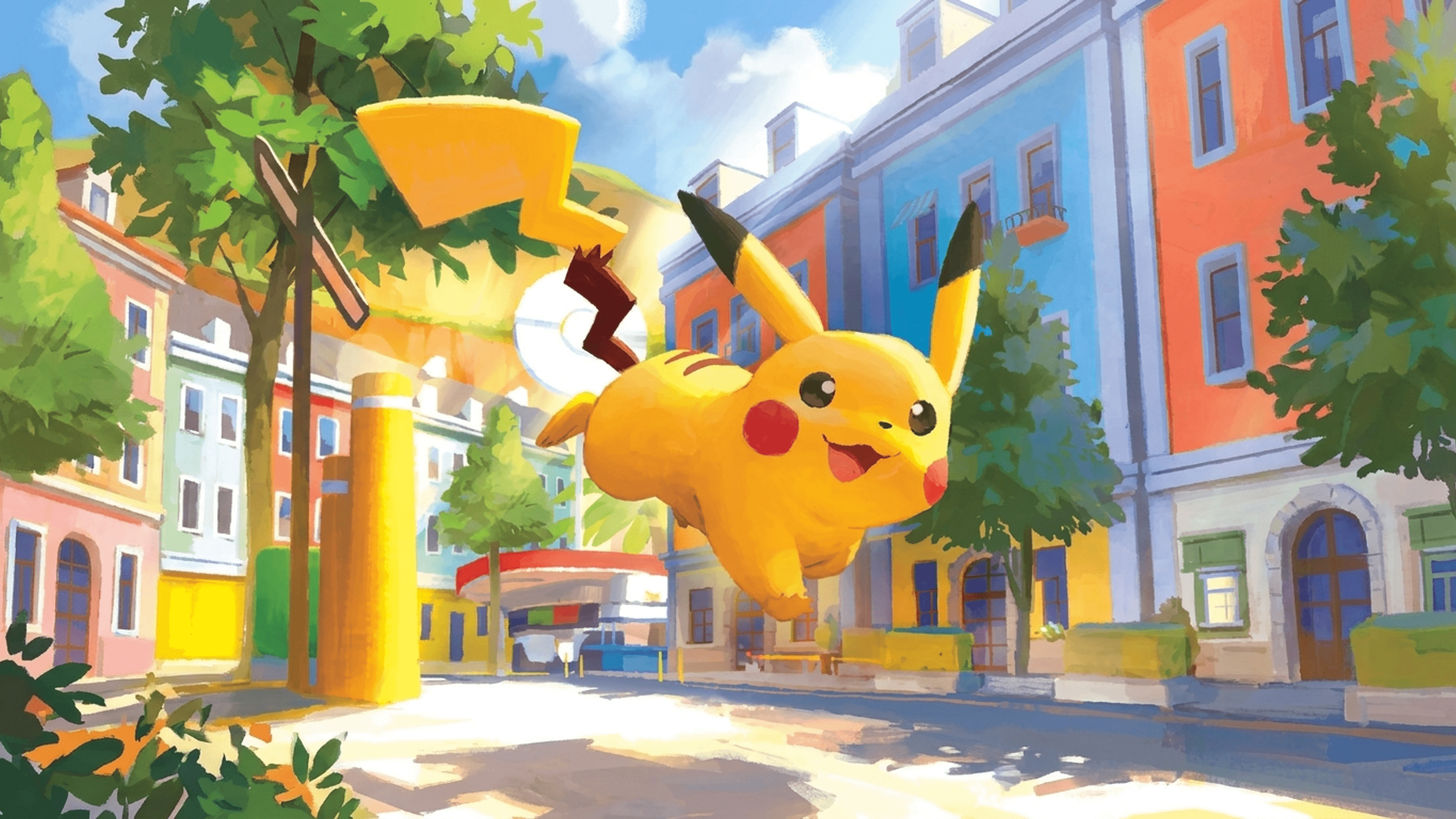 Pikachu wallpaper from Paldean Fates
