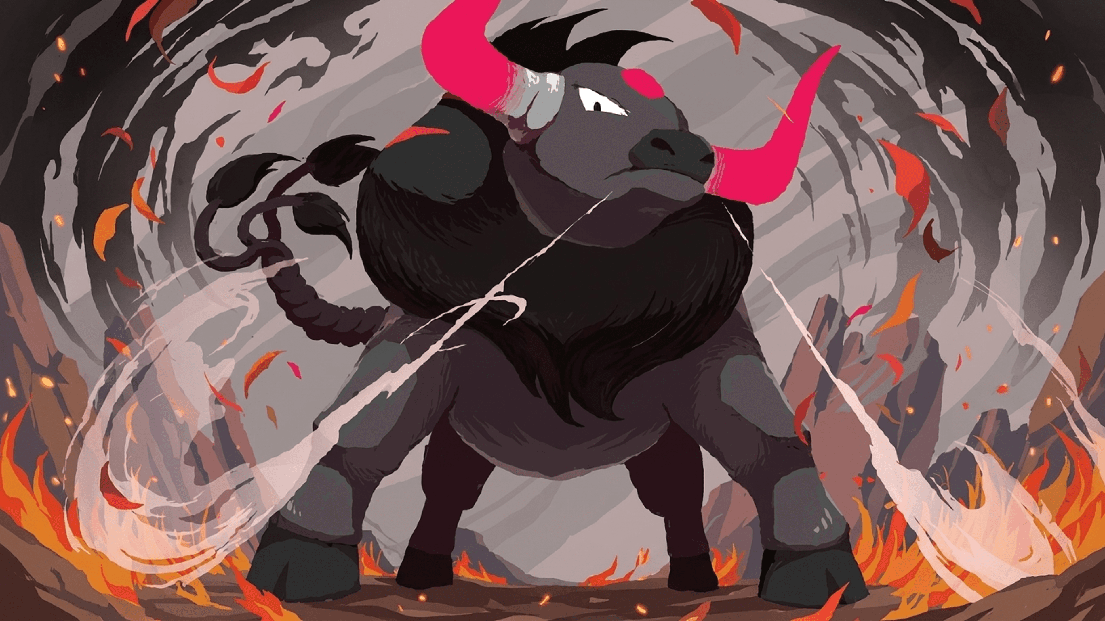 Paldean Tauros wallpaper from Surging Sparks
