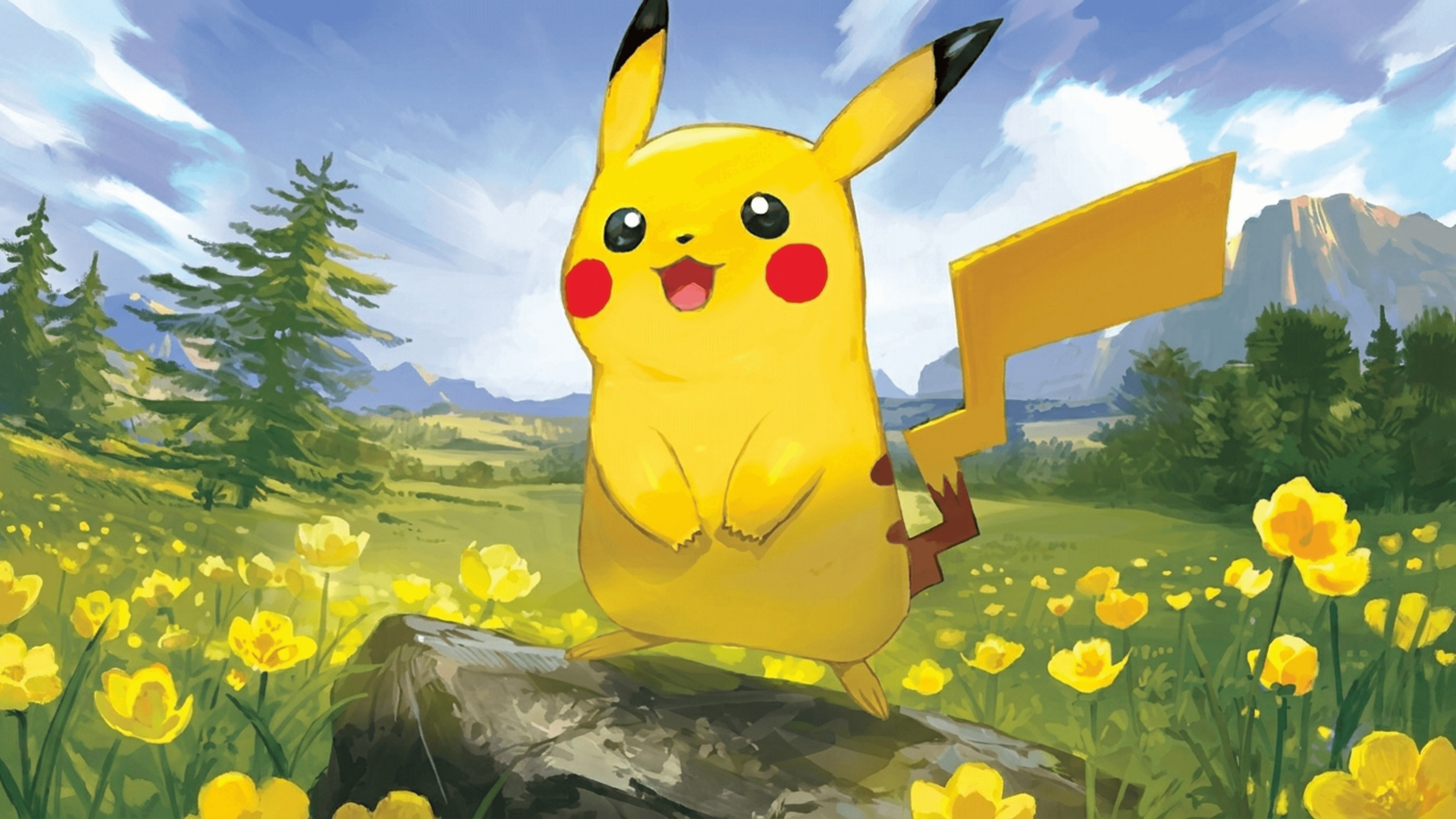 Pikachu desktop wallpaper - Evolving Skies Pokemon card art