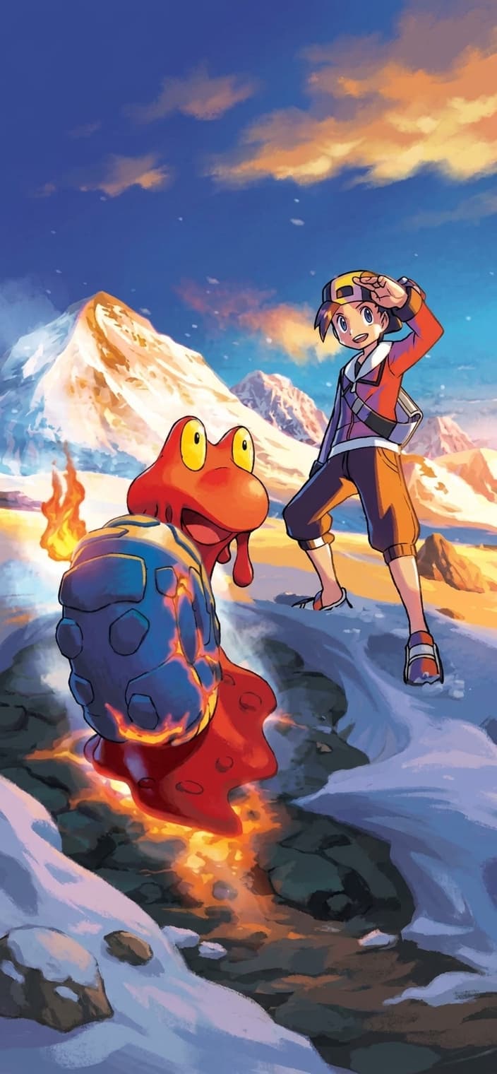 Ethan's Magcargo phone wallpaper - Ascended Heroes Pokemon card art