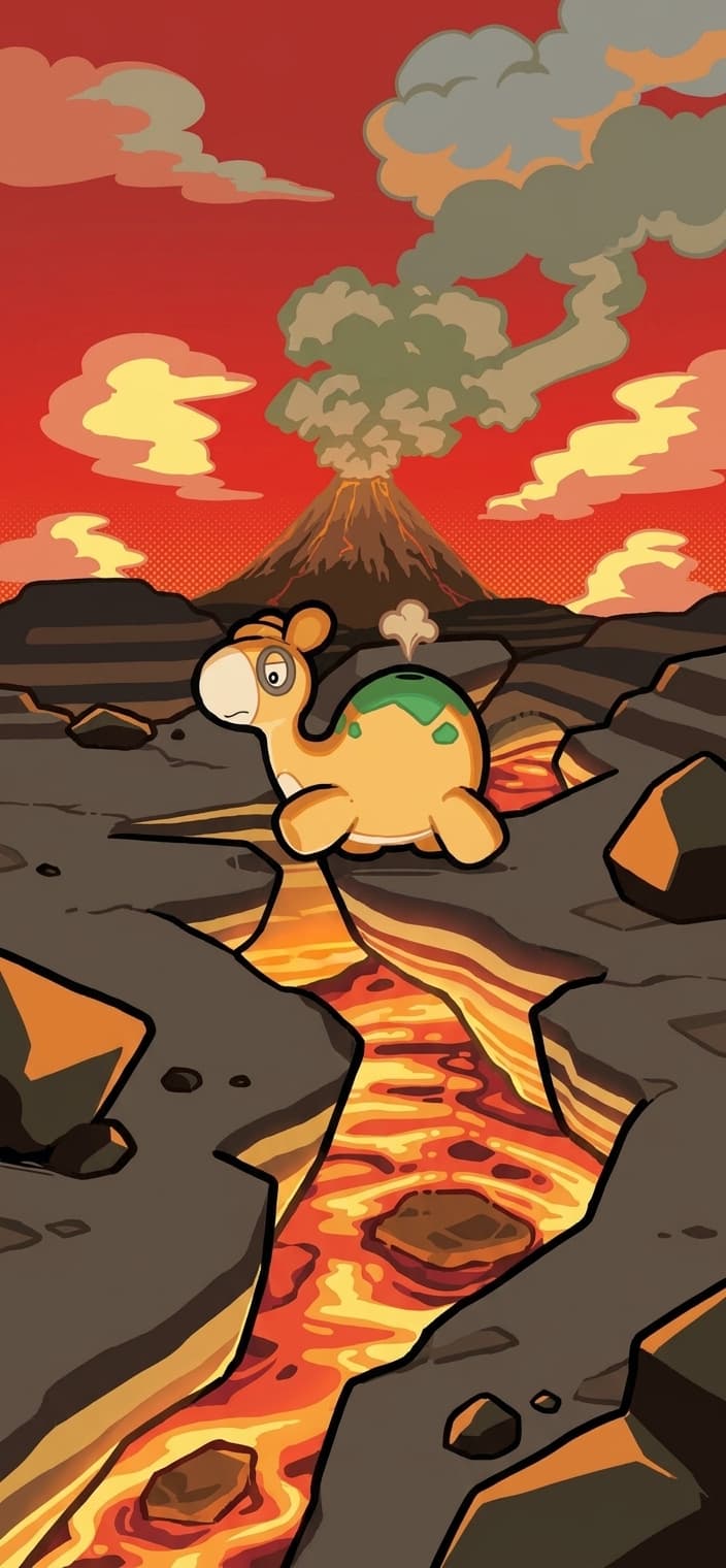 Numel phone wallpaper - Ascended Heroes Pokemon card art