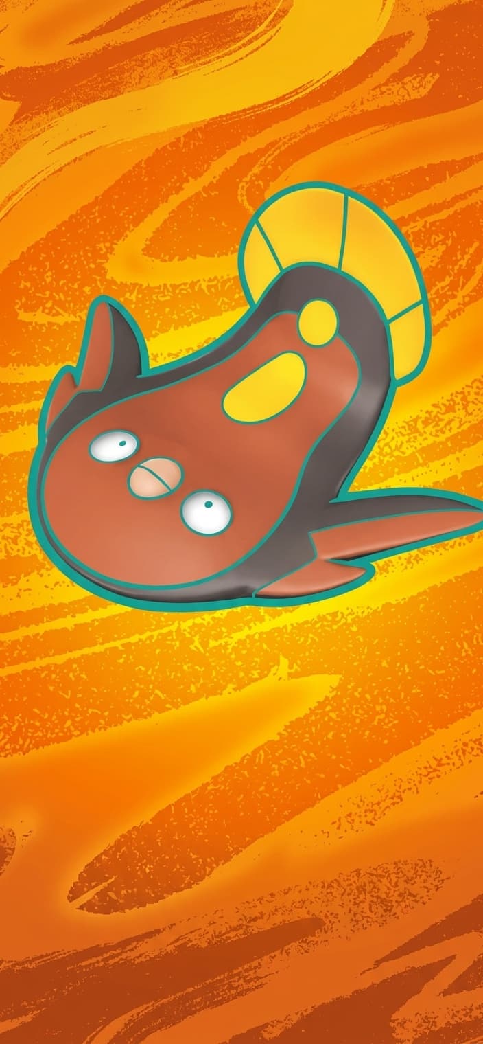 Stunfisk ex phone wallpaper - Ascended Heroes Pokemon card art