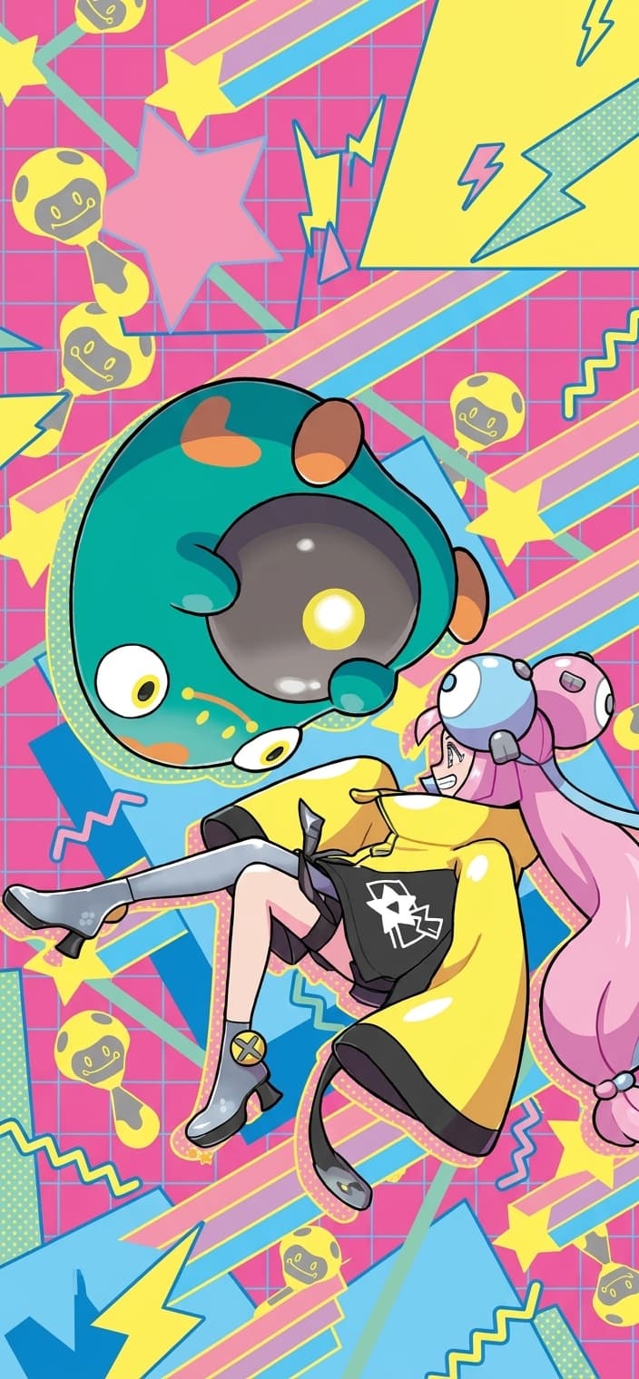 Iono's Bellibolt ex phone wallpaper - Ascended Heroes Pokemon card art