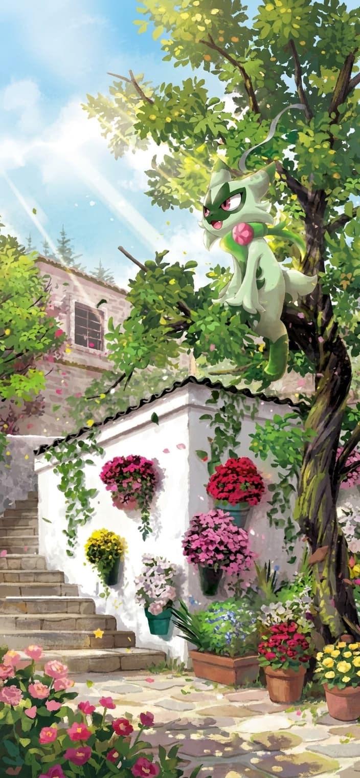 Floragato wallpaper from Paldea Evolved