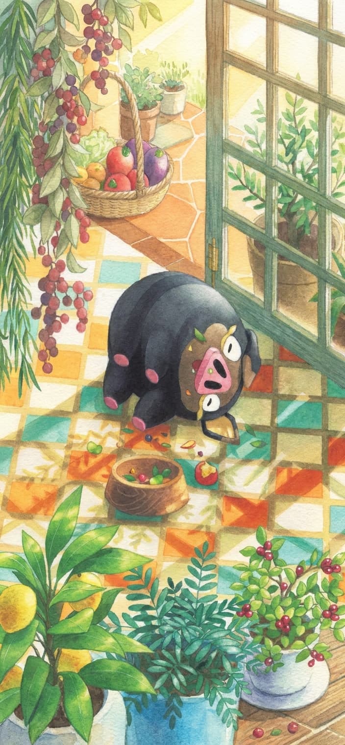 Lechonk wallpaper from Obsidian Flames