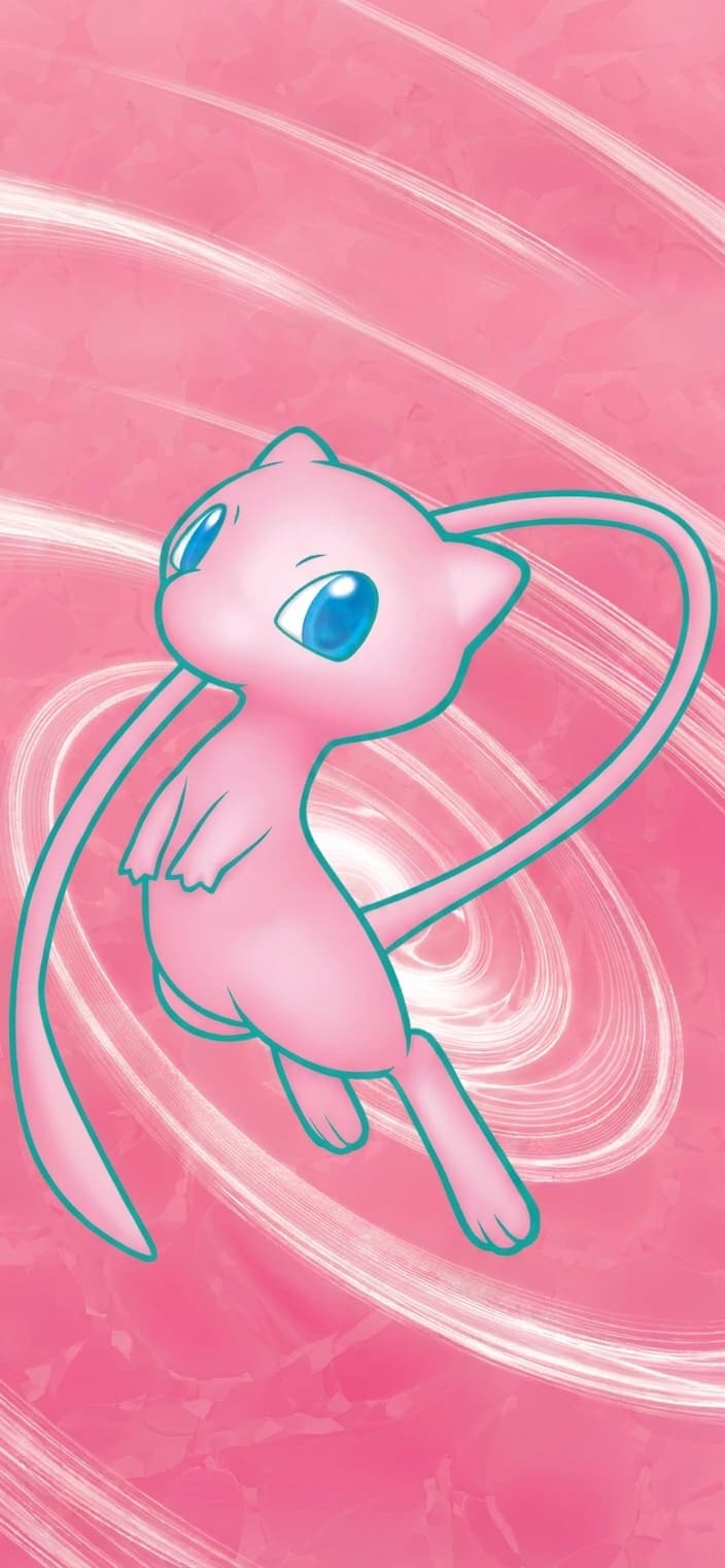 Mew ex 193/165 phone wallpaper - 151 Pokemon card art