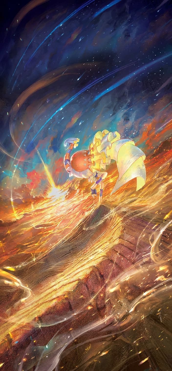 Espathra phone wallpaper - Paradox Rift Pokemon card art