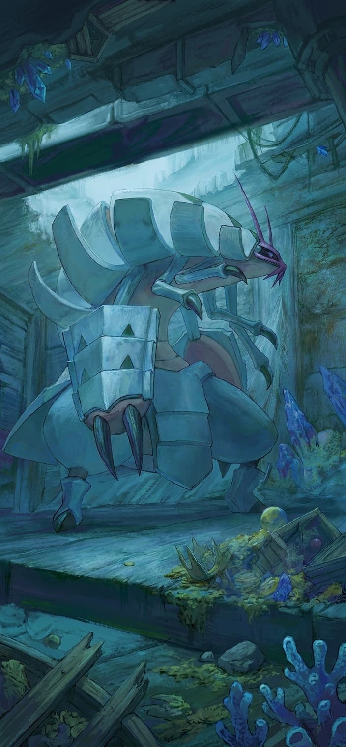 Golisopod ex 246/182 phone wallpaper - Paradox Rift Pokemon card art