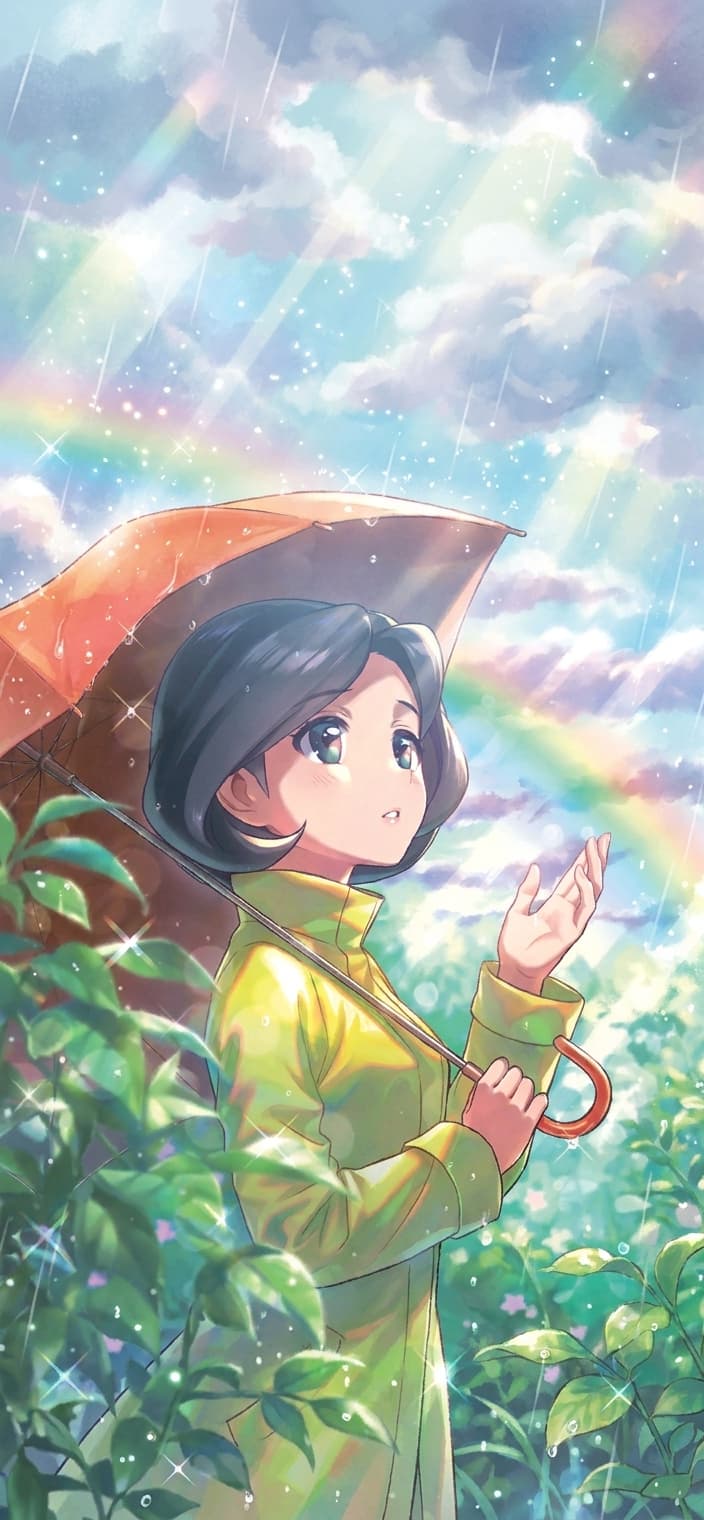 Parasol Lady 255/182 phone wallpaper - Paradox Rift Pokemon card art