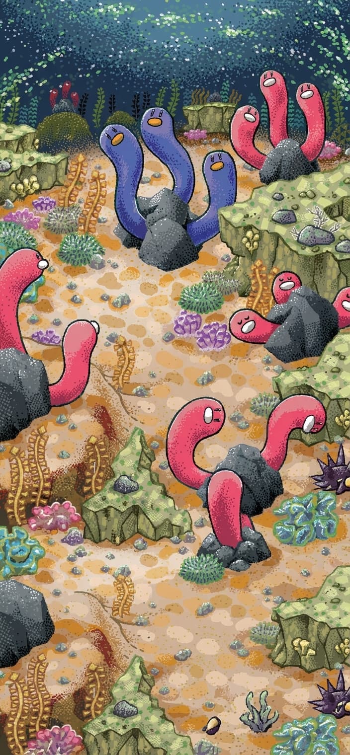 Wugtrio wallpaper from Paldean Fates