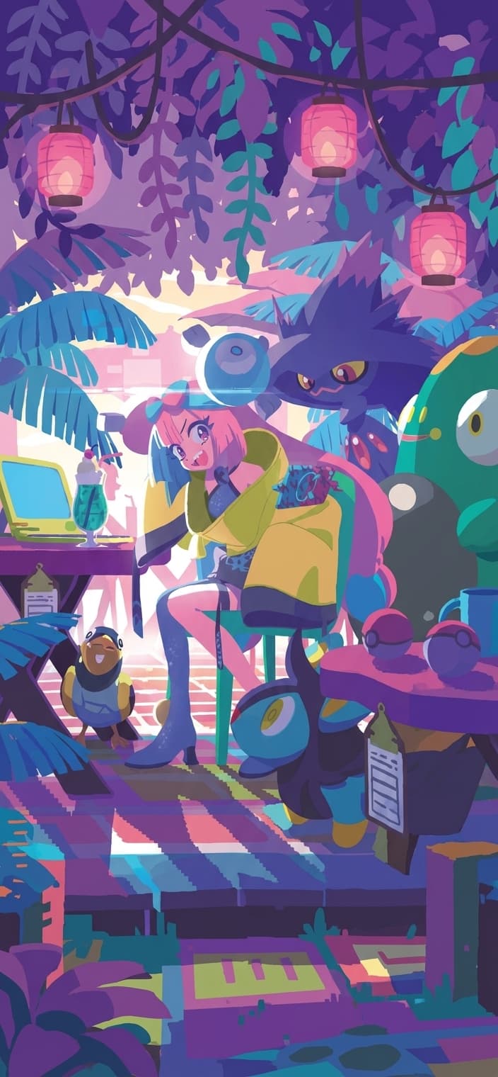 Iono wallpaper from Paldean Fates