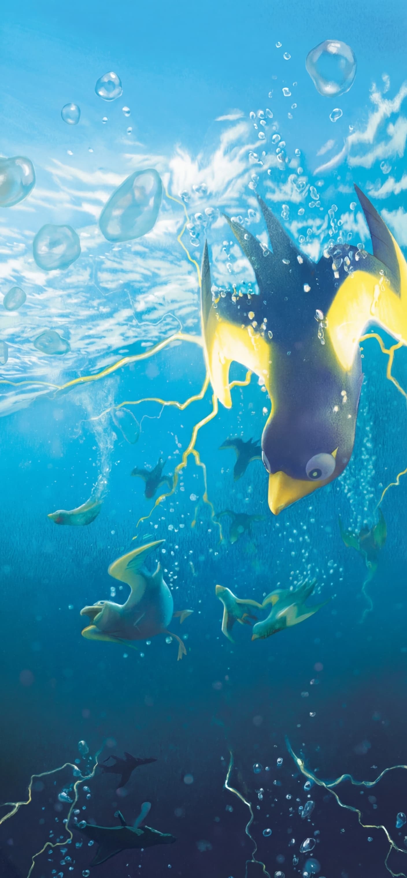 Wattrel 178/167 phone wallpaper - Twilight Masquerade Pokemon card art