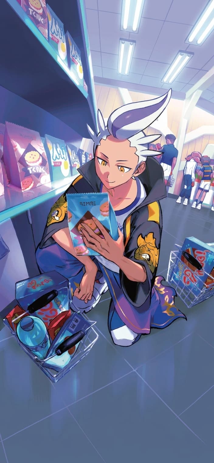 Drayton 244/191 phone wallpaper - Surging Sparks Pokemon card art