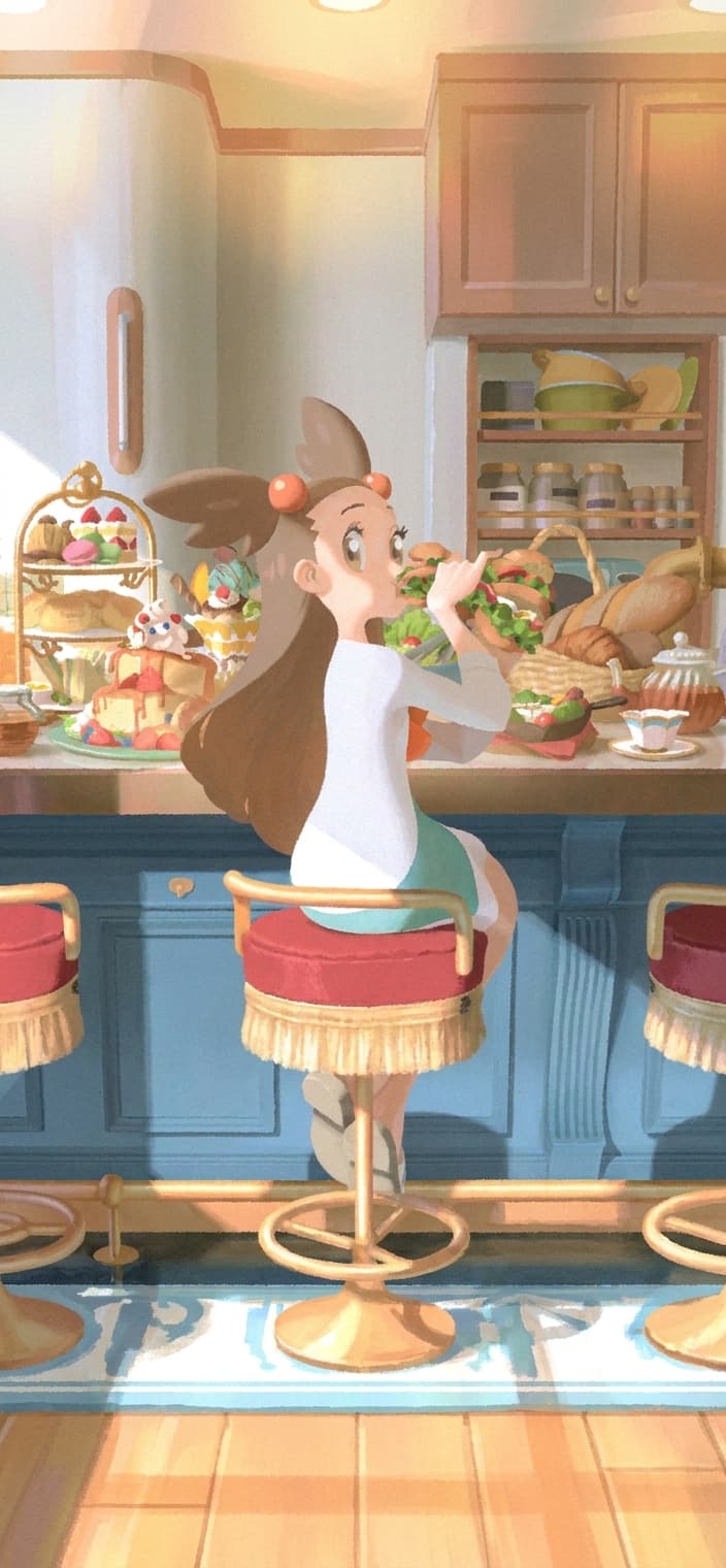 Jasmine's Gaze 245/191 phone wallpaper - Surging Sparks Pokemon card art