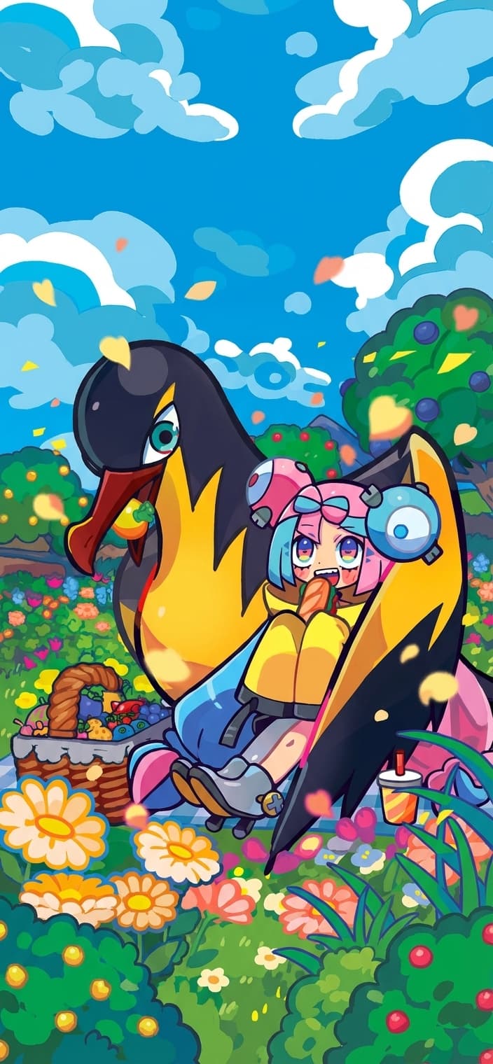 Iono's Kilowattrel wallpaper from Journey Together