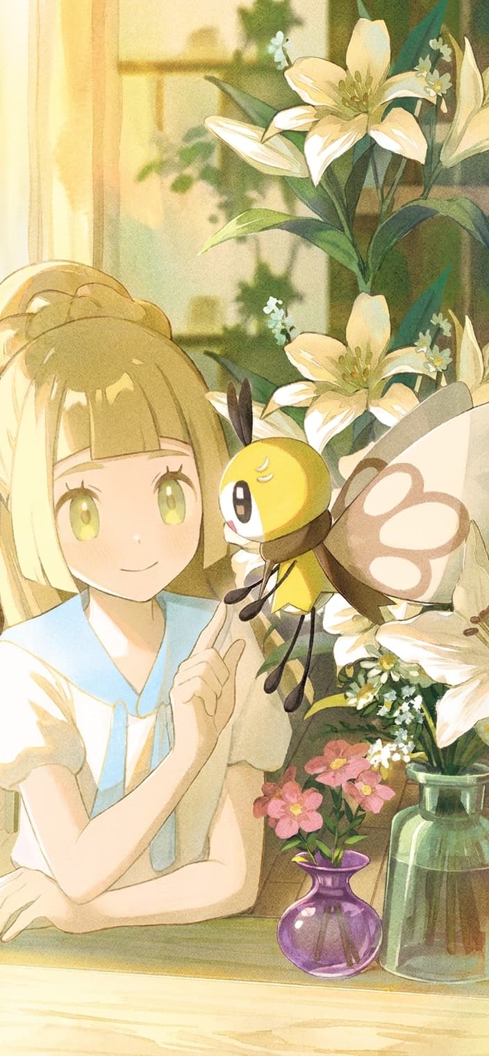 Lillie's Ribombee wallpaper from Journey Together