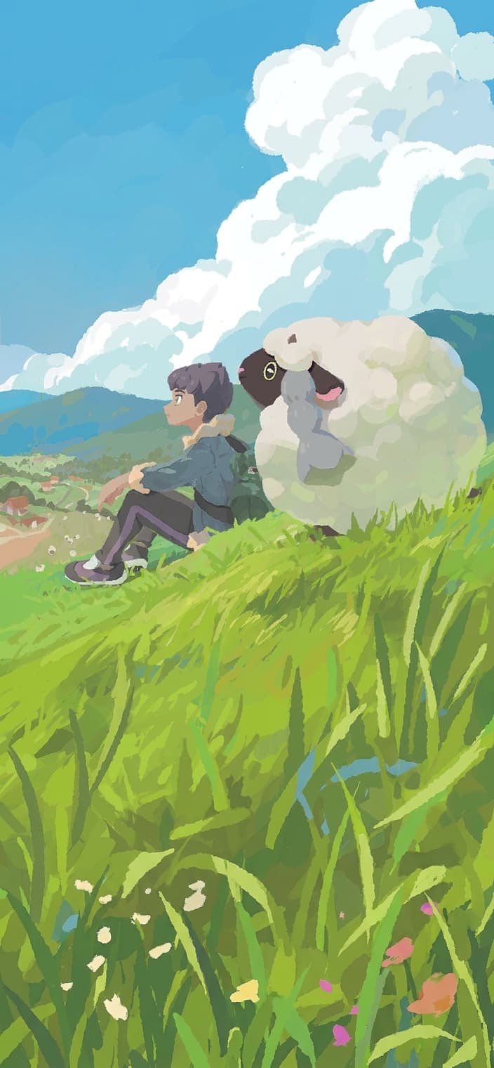 Hop's Wooloo wallpaper from Journey Together