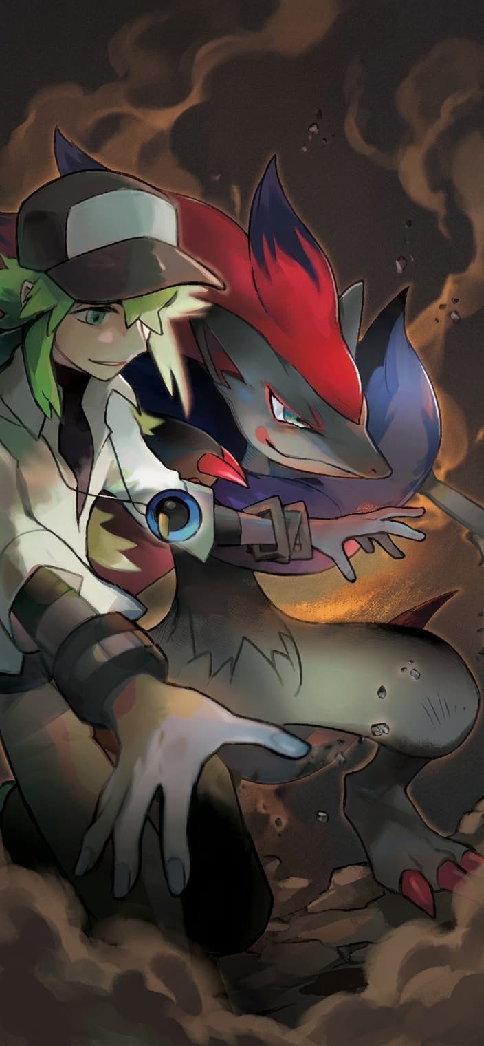 N's Zoroark ex wallpaper from Journey Together