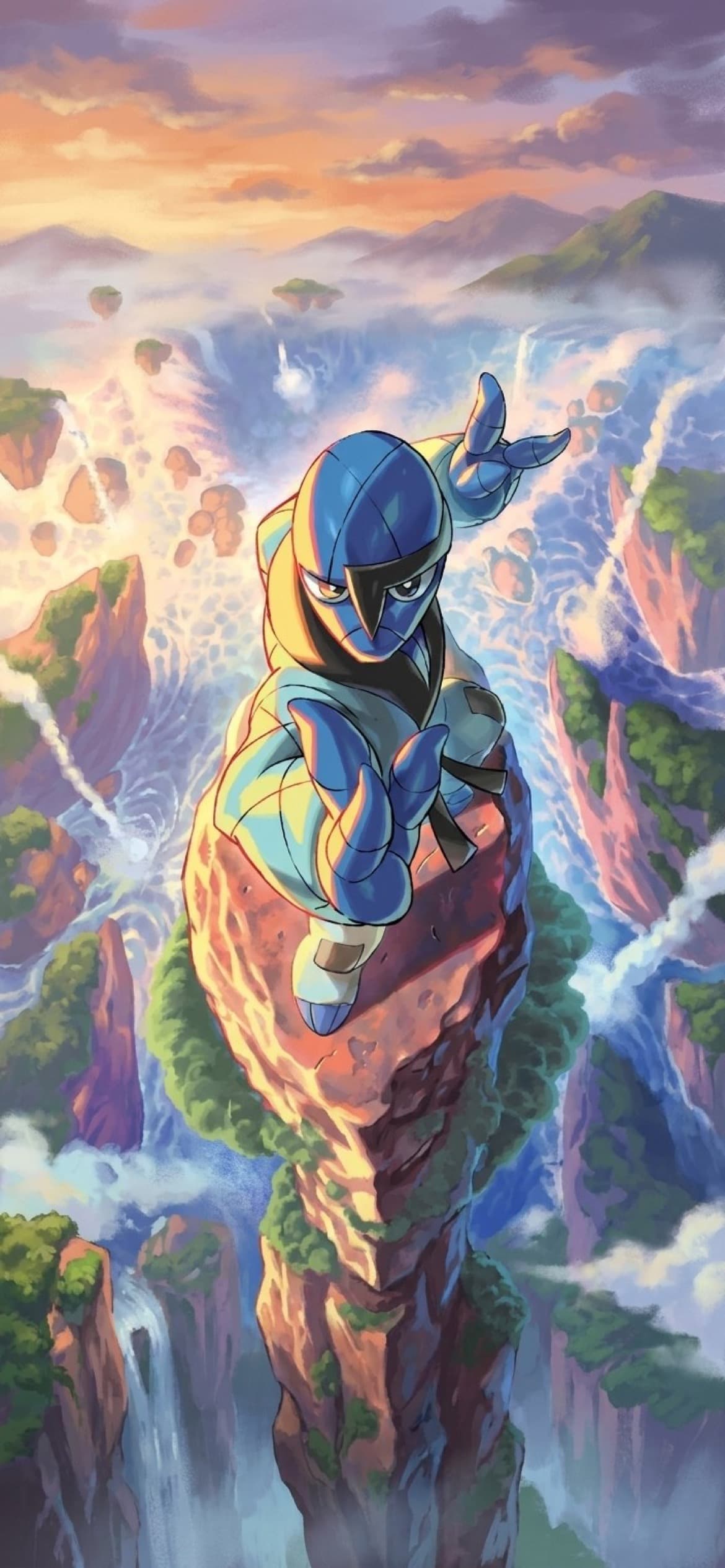 Sawk phone wallpaper - White Flare Pokemon card art