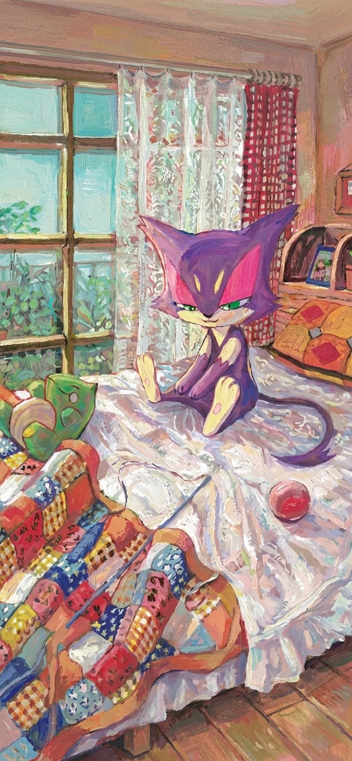 Purrloin wallpaper from White Flare