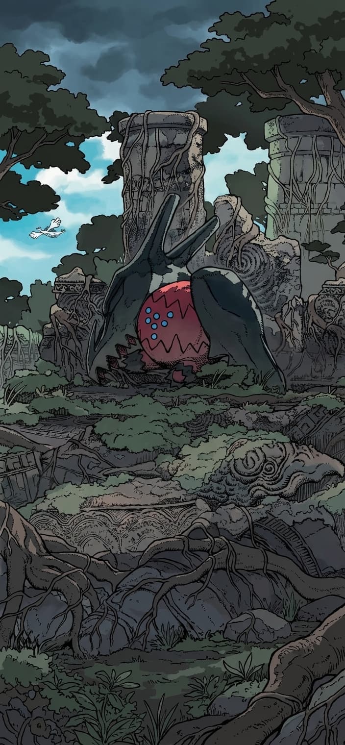 Regidrago V 184/195 phone wallpaper - Silver Tempest Pokemon card art