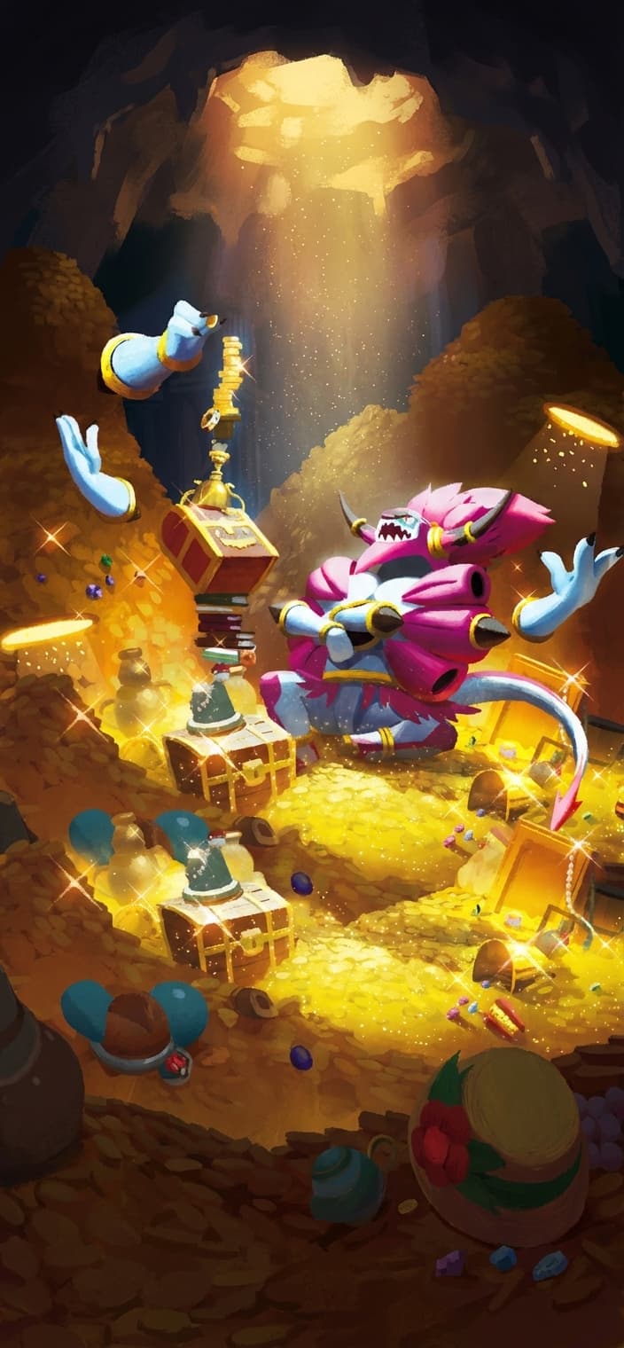 Hoopa V phone wallpaper - Crown Zenith Pokemon card art