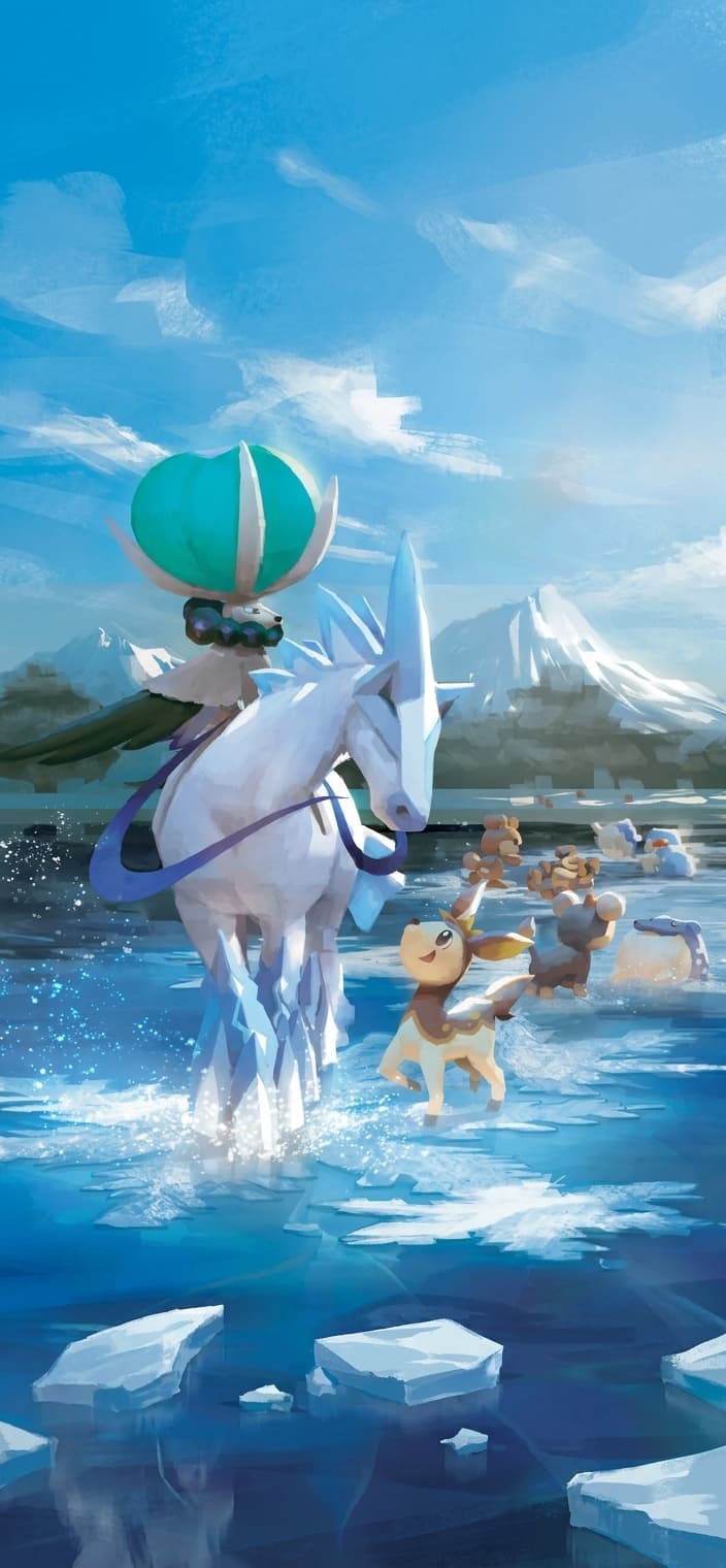 Ice Rider Calyrex V wallpaper from Chilling Reign