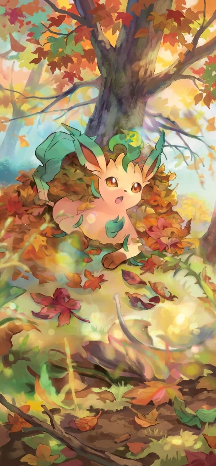 Leafeon V wallpaper from Evolving Skies