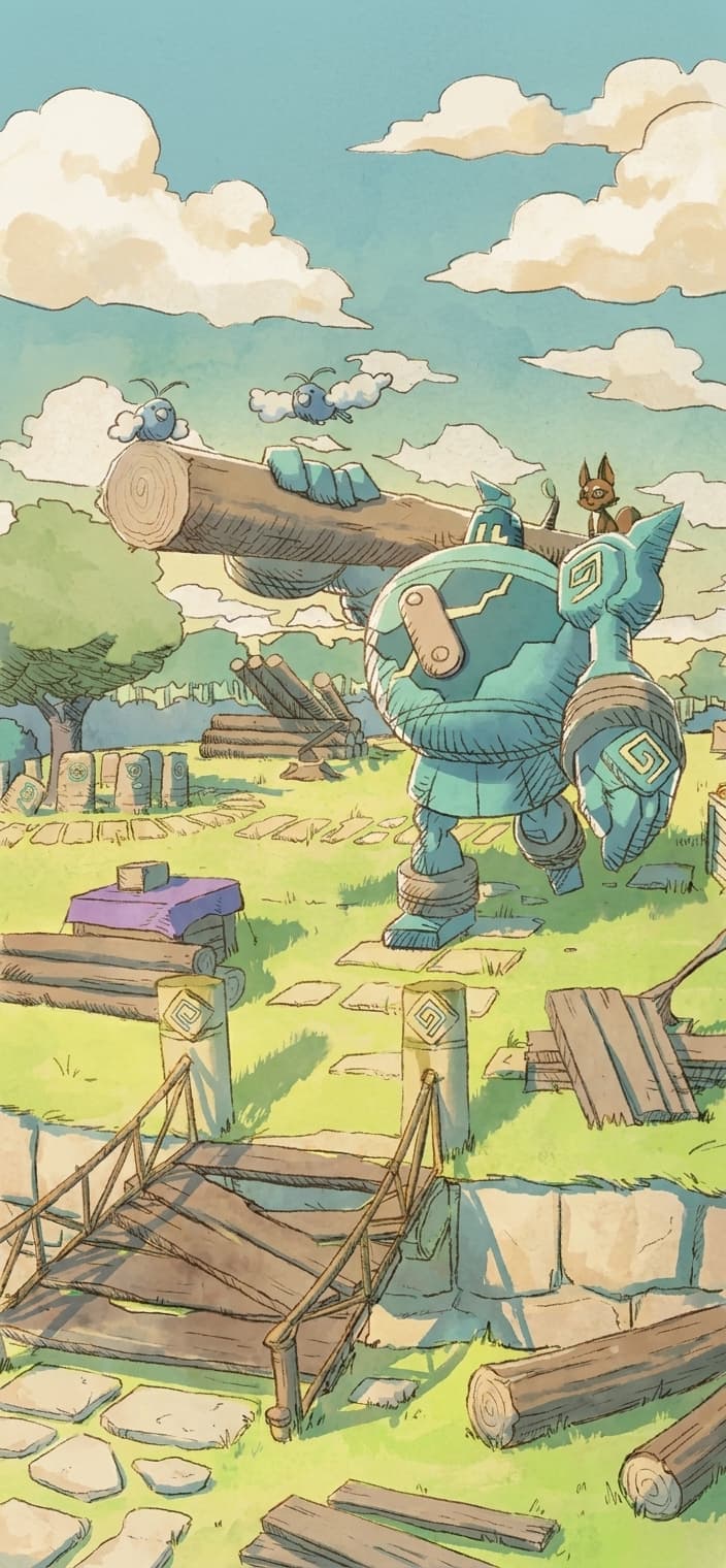 Golurk V wallpaper from Evolving Skies