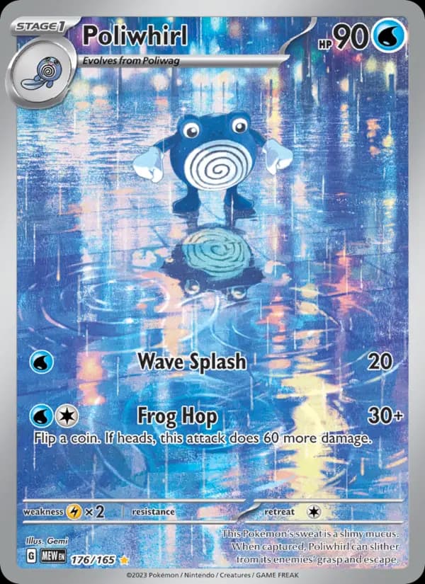 Poliwhirl Pokemon card #176/165 from 151